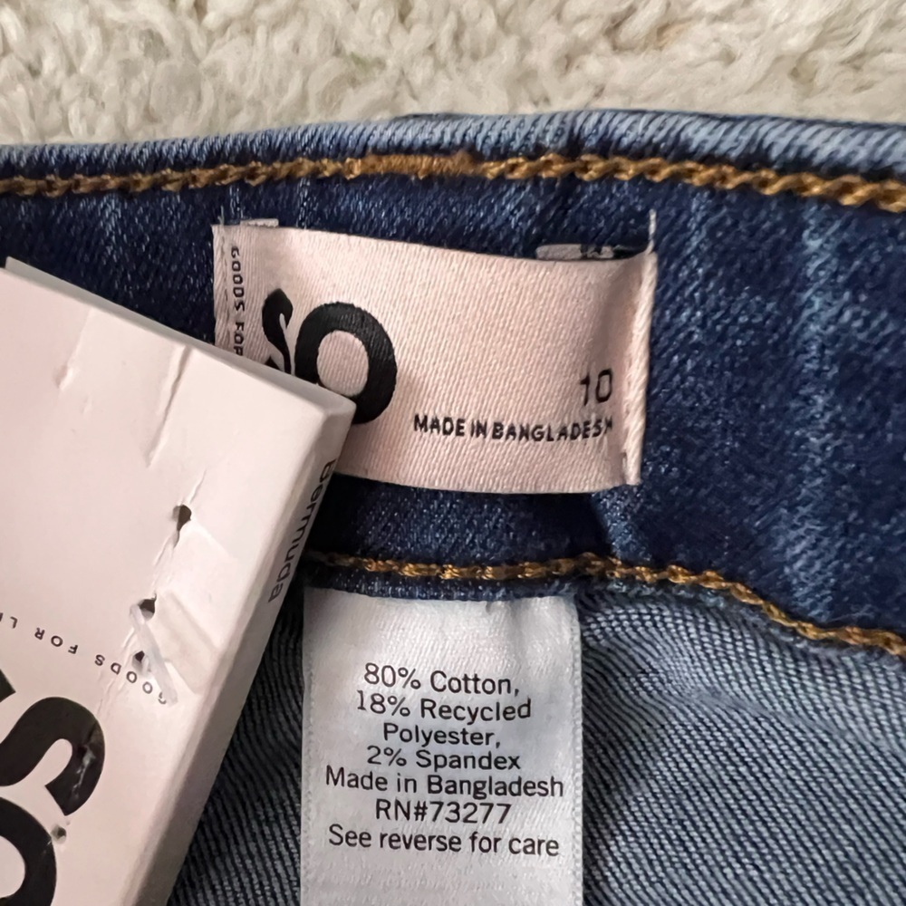 Kids Size 10 SO Mid Rise Distressed Bermuda Shorts NWT - Picture 5 of 10